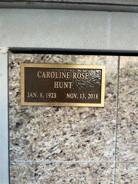 Caroline Rose Hunt (1923-2018) - Find a Grave Memorial