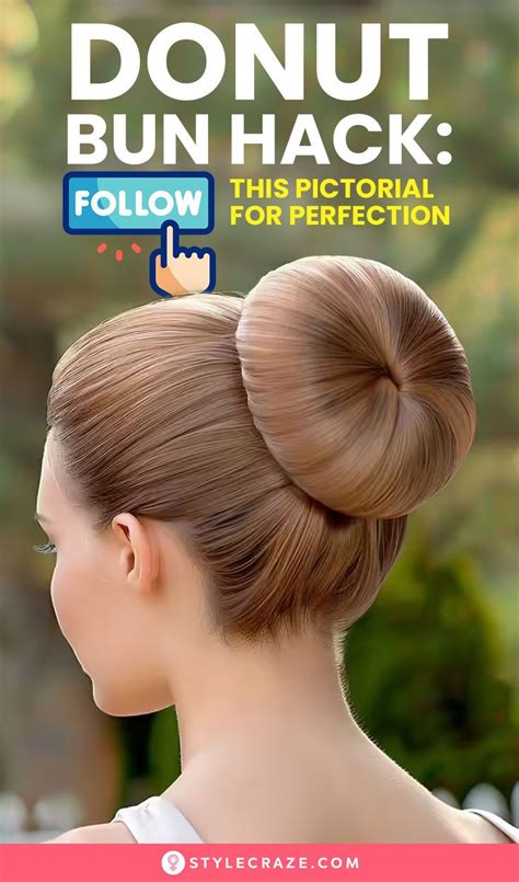 donut bun step  step procedure donut bun hairstyles