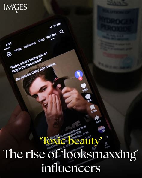 IMAGES | Hankering for a chiselled jawline, a male TikTok influencer