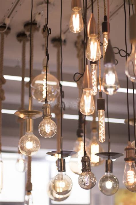 led lights display  store stock photo image   abstract