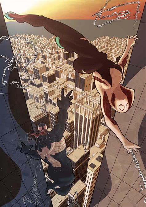 Spider-gwen vs Venom by Juggertha on DeviantArt