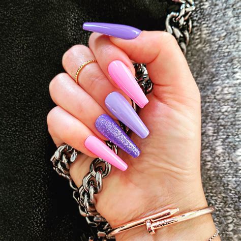 Purple Gel Nail Designs