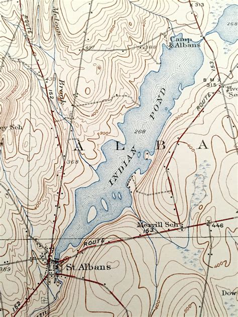 Antique Pittsfield Maine 1933 US Geological Survey - Etsy