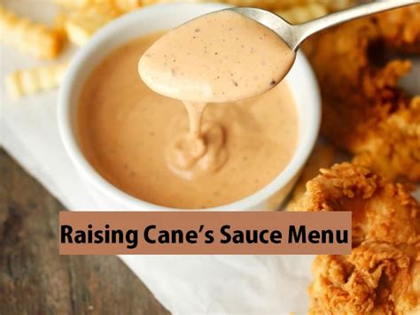 Raising Cane’s Sauce Menu [Updated 2026]