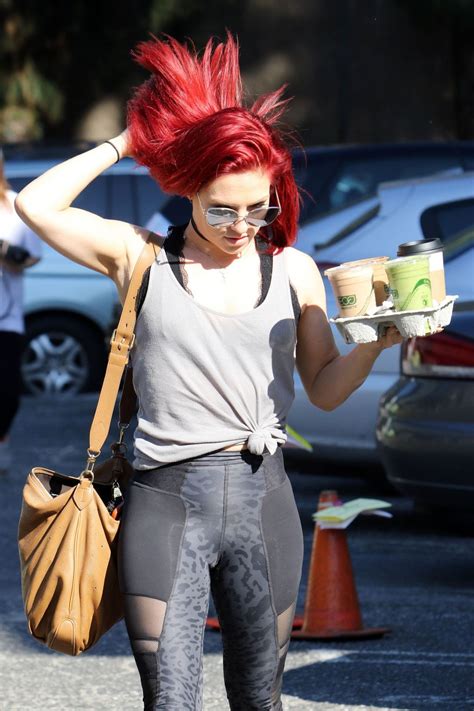 SHARNA BURGESS Arrives at Dancing with the Stars Rehersal in Los