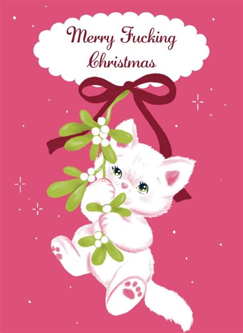 merry fucking christmas  lucy maggie designs cardly