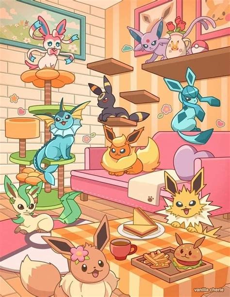 pokemon art eeveelutions cute pokemon poster pokemon backgrounds