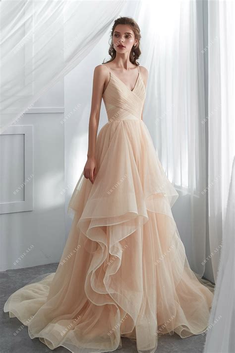 Champagne ball gown wedding dress 60 photos - Astyledwedding.com