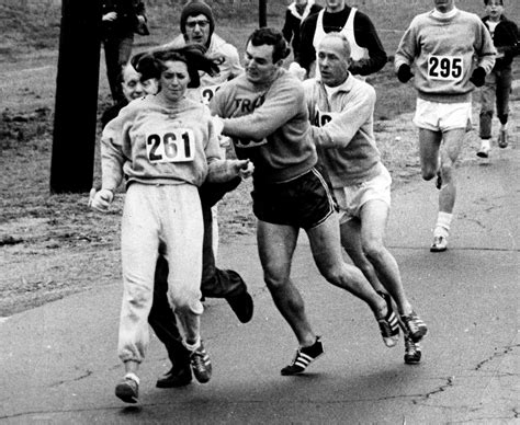 Kathrine Switzer was attacked 50 years ago as she ran the Boston ...