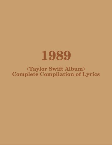 1989 Taylor Swift Lyrics