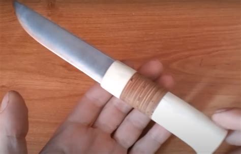 Нож с рукояткой из рога: сделать рукоять из рога лося, оленя ...