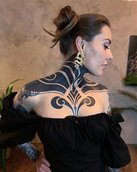 body art tattoos girl tattoos tattoos  women tribal neck tattoos
