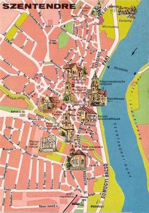 top tourist attraction  places map  szentendre hungary tourist