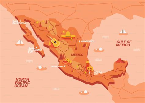 mexico city on a map of mexico 4