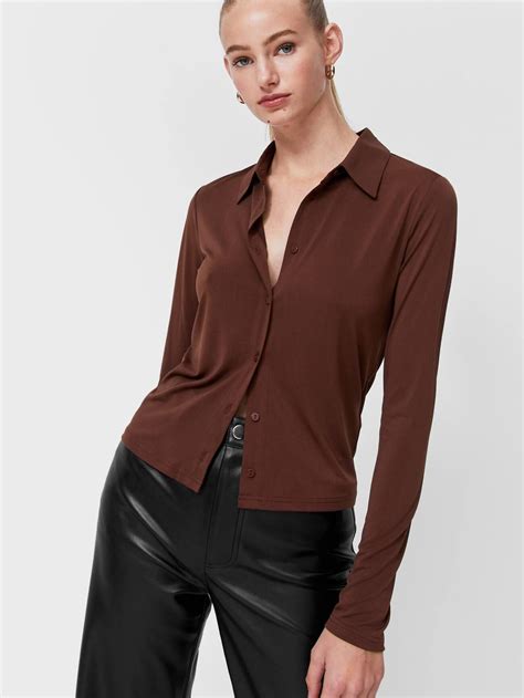 Блузка жіноча Stradivarius XAZ373231ZIHS S Коричнева (DD8000006952992 ...