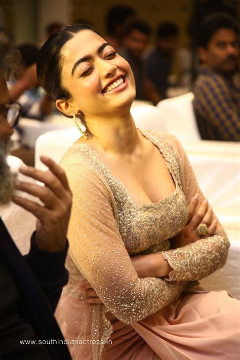 Rashmika Mandanna hot cleavage stills at Pushpa promotion - South ...