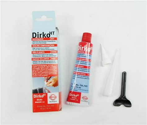 2 Tubes Sealant DIRKO HT RED a 70ml 705.705 short term up to 300° Motor ...