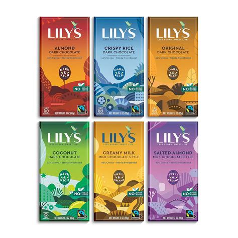 Amazon.com : Lily's Chocolate Variety Pack | Stevia Sweetened, No Added