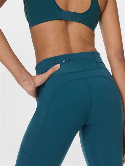sweaty betty compressive running leggings green