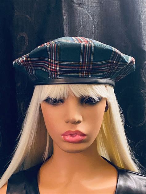 green plaid beret plaid beret hats green cotton plaid beret warm
