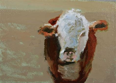 Daily Painters Of Colorado: "Curious Cow" Original Cow Oil Painting ...