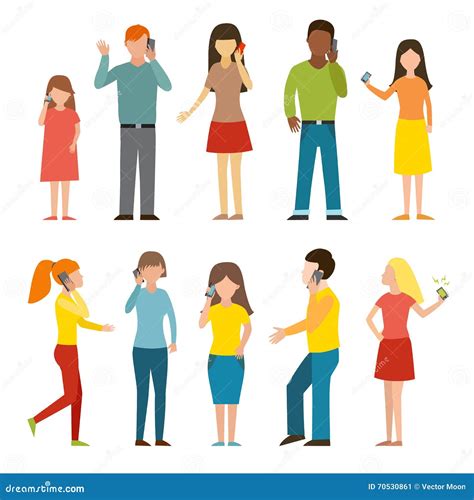 L'insieme Di Chiamata Del Settore Della Telefonia Mobile Carattere Di