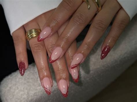 polka dot nail designs    classic french tips  striking