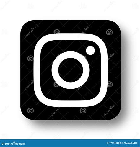 Instagram logo icon editorial photography. Illustration of like - 171161232
