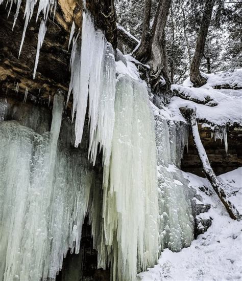 Exploring Eben Ice Caves (aka Rock River) are a Winter Must