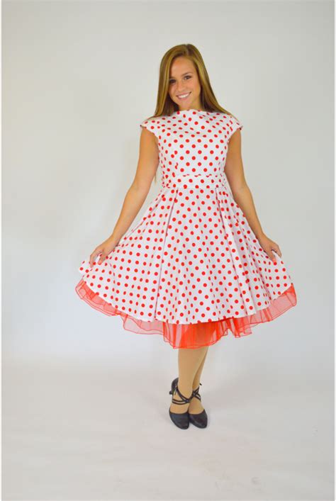 POLKA DOT PETTICOAT DRESS - The Costume Closet
