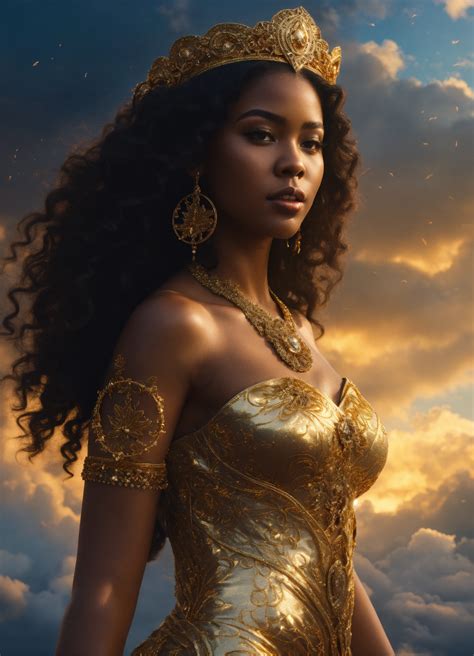 Lexica - , a beautiful black girl goddess, a hottie, perfect face