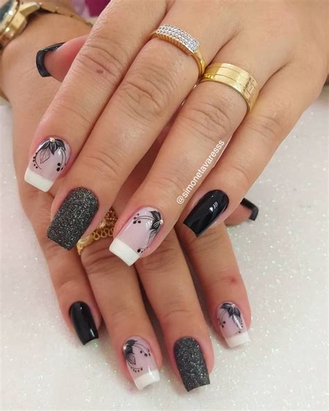Foto De Unha Preta E Branca - 27 Modelos e Fotos de Unhas Preto e Branco