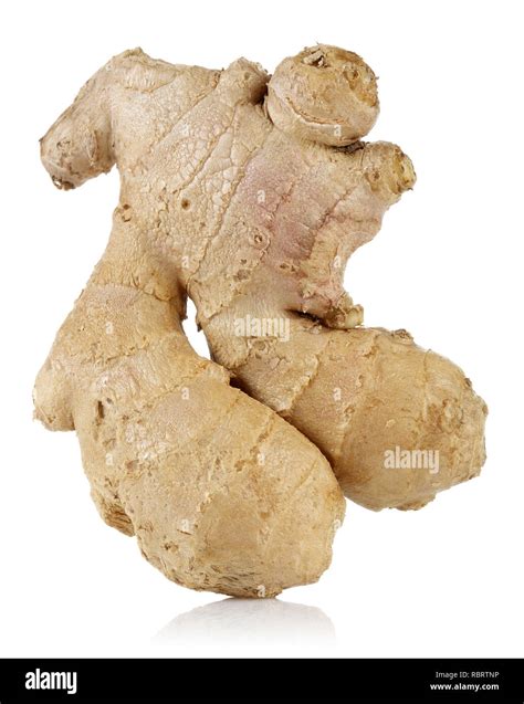 human shaped ginger root isolated  white background stock photo alamy