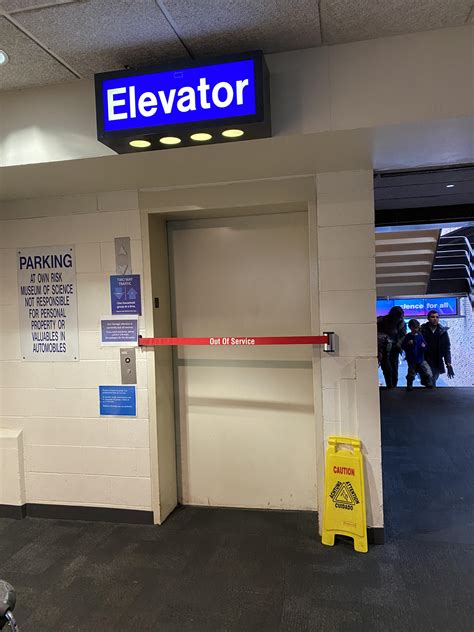Parking elevator has been broken for at least 6 months at Museum of