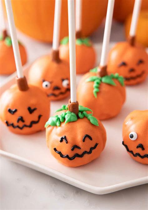 Pumpkin Cake Pops - Preppy Kitchen