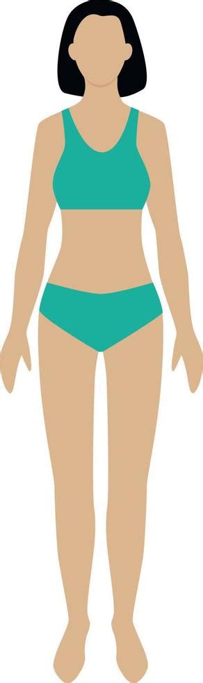 imagen simple del cuerpo femenino, silueta de mujer blanca en ropa ...