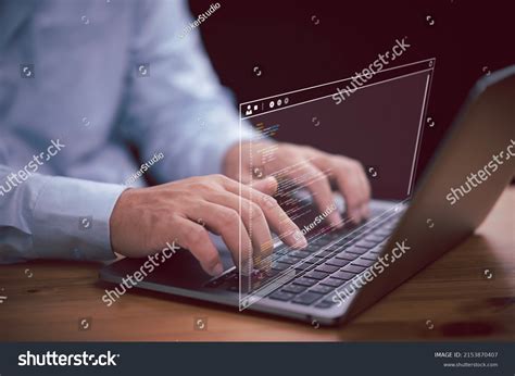 programming code writing software coding developing stock photo