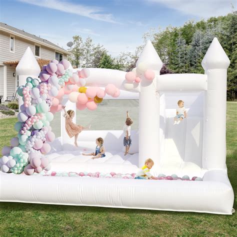 Amazon.com: 15ft White Bounce House for Adults Kids, 100% PVC