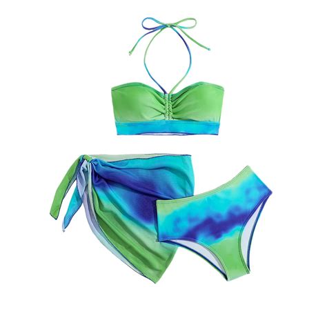 Teen Bikinis for Girls 14-16 Scale Print Tween Kids Cutout Bathing