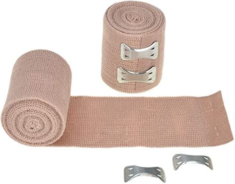 Dealmed 2" Elastic Bandage Wrap with Clip Closure – 10 Elastic Bandages ...