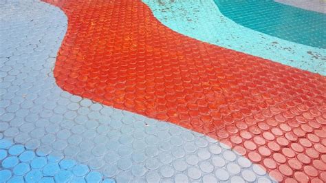 premium photo high angle view  multi colored sidewalk