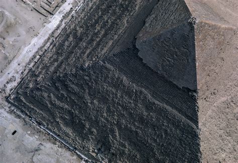 Aerial view of the Pyramid in Giza : r/pics