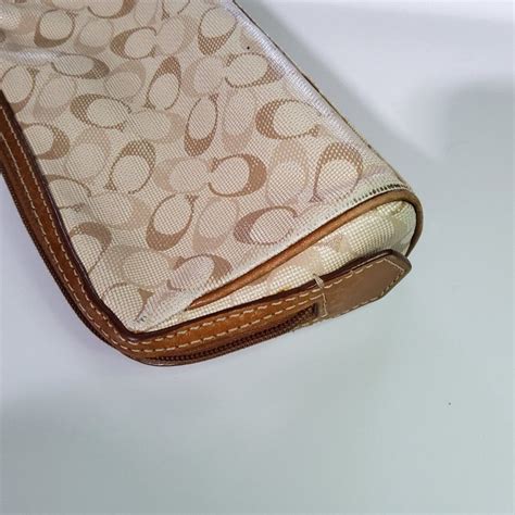 Coach Signature Cosmetic Makeup Bag Pouch Case - Gem