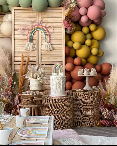 boho rainbow rainbow themed birthday party boho birthday party