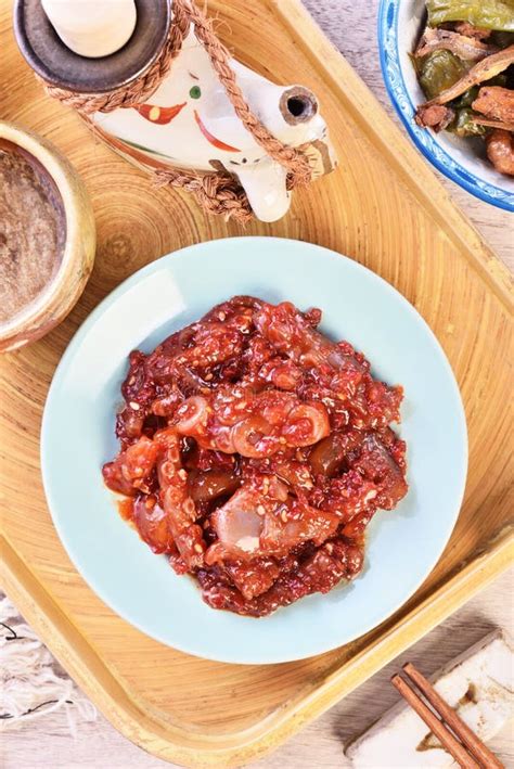 Korean salted octopus stock photo. Image of gourmet - 257676892