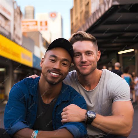 Premium Photo | An Australian gay interracial couple