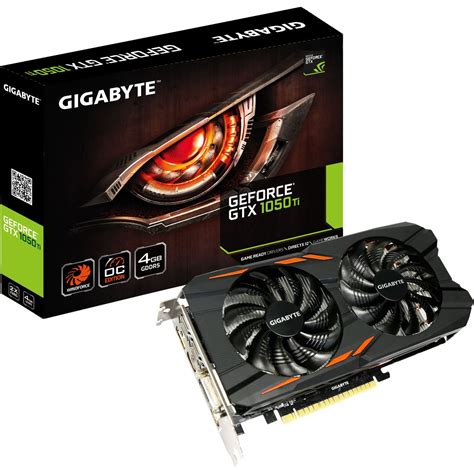 4GB Gigabyte GeForce GTX 1050 Ti Windforce OC 4G Aktiv PCIe 3.0 x16 ...