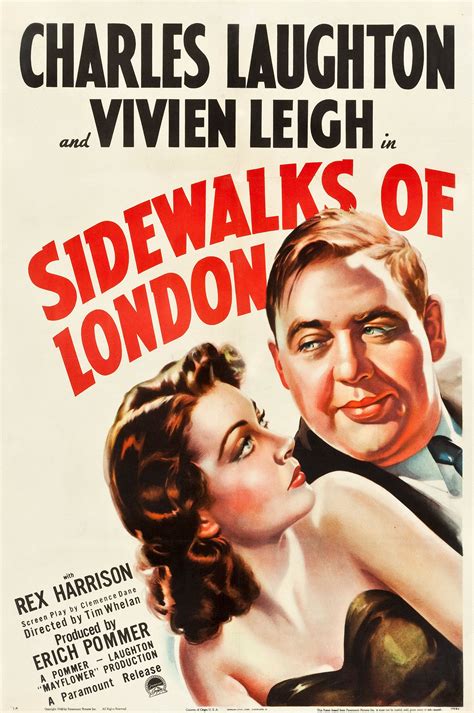 Sidewalks of London, 1938 | Vivien leigh, Movie posters vintage, Movie