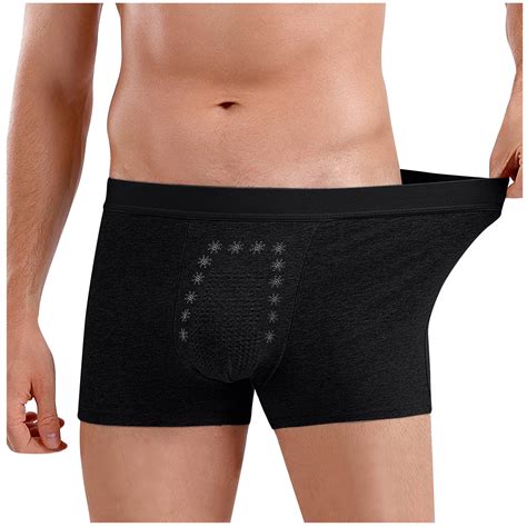 Iugvhana Incontinence Underwear for Men – Washable Cotton Boxers, Leak