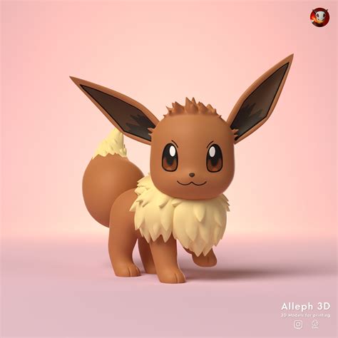 archivo stl pokemon eevee plan  descargar  imprimir en dcults
